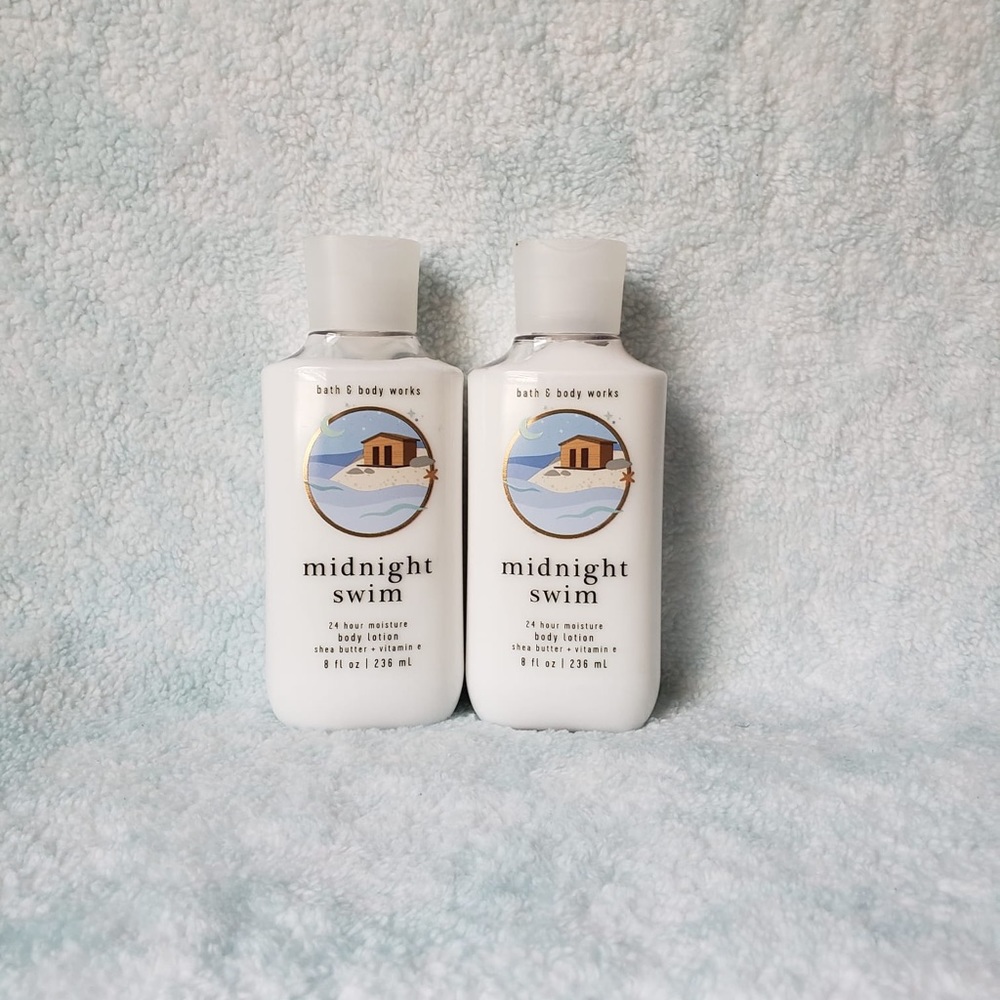 Set Of 2 Midnight Swim bath and body works Body Lotion 8fl Oz New